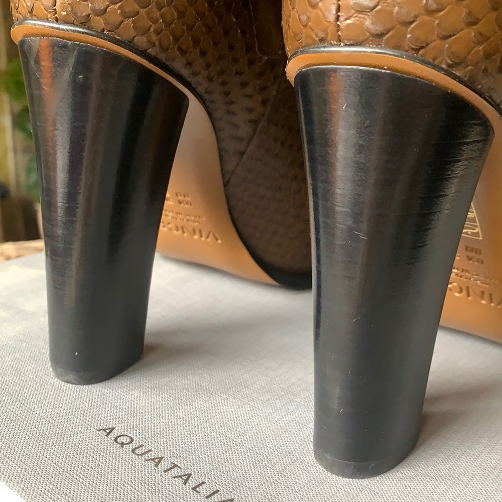 VINCE Snake-Suede Boots - Picture 4 of 12